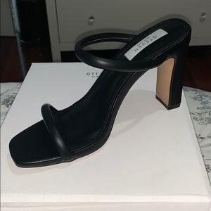 Black sandal heels